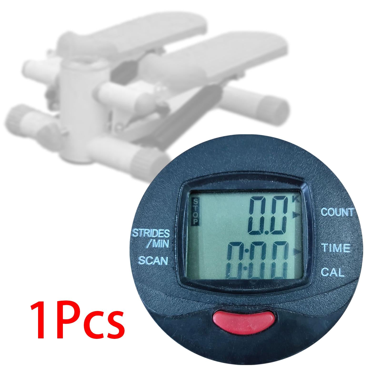 Multi Function Pedometer Counter Electronic Speed Meter Digital Monitor Meter Fits Step Machine Pedal Machine Calories Time
