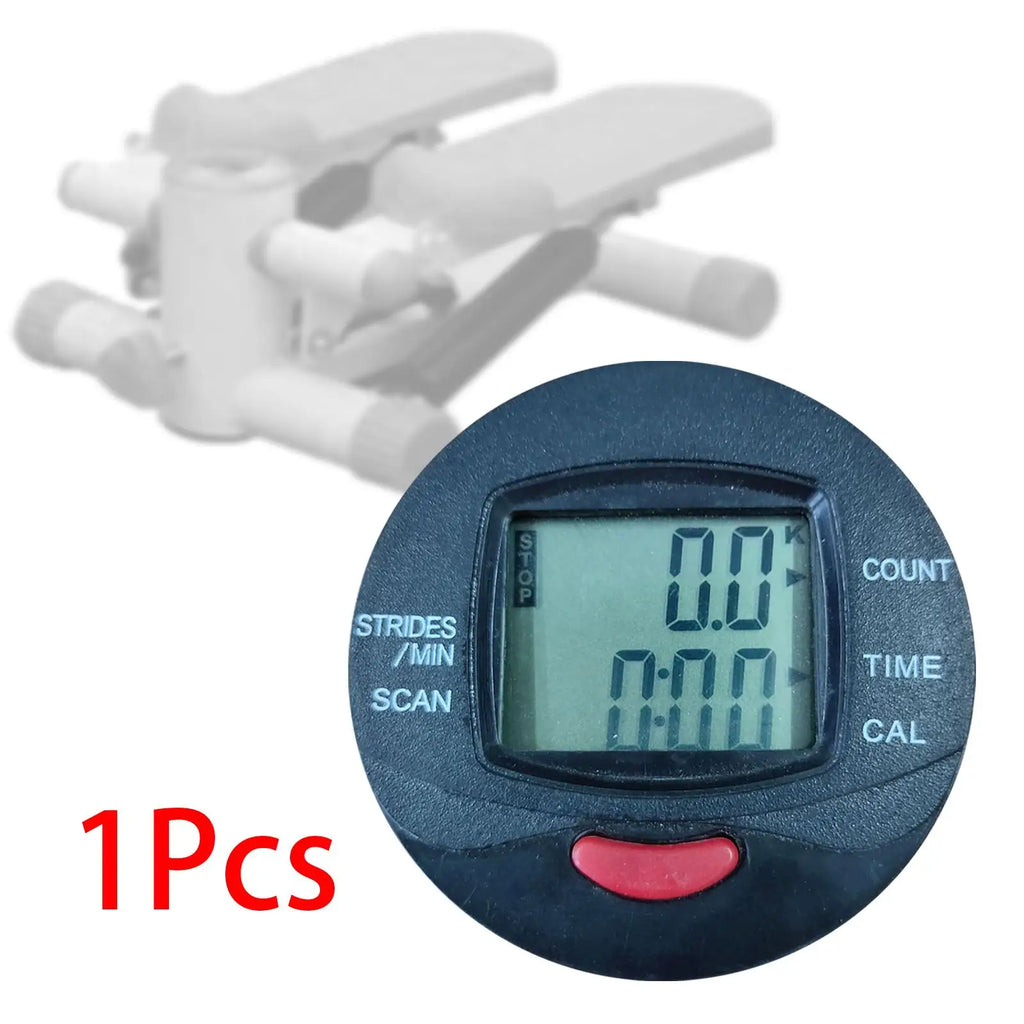 Multi Function Pedometer Counter Electronic Speed Meter Digital Monitor Meter Fits Step Machine Pedal Machine Calories Time
