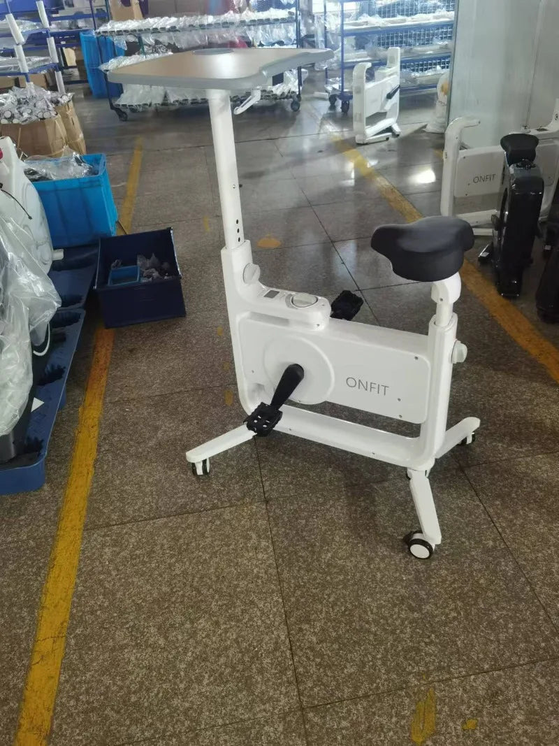 Foldable Magnetic Exercise Bike Quiet Indoor Cycling Bike Home Office Fitness Weight Loss Cardio Workout Station