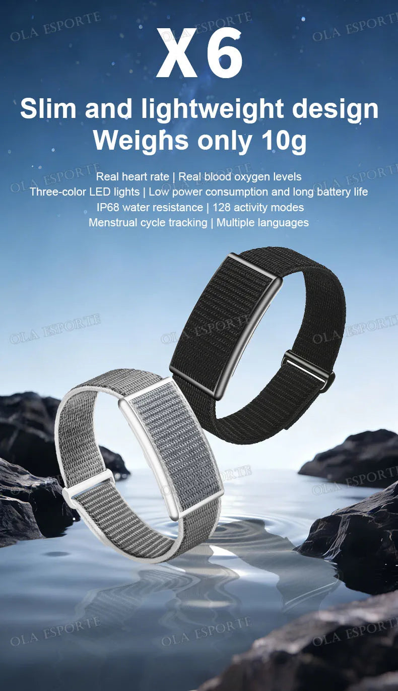 Fitness Tracker 10g Ultra-Light Multiple Sport Modes Sport Smart Bracelet IP68Waterproof Alarm Clock Smartband SpO2 Monitor HW12