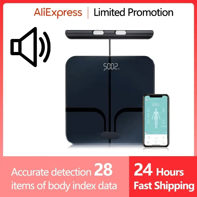 Smart Bioimpedance Scales New Professional Fitness Scale Body Composition Analyzer Body Fat Scale with Hands Sensor