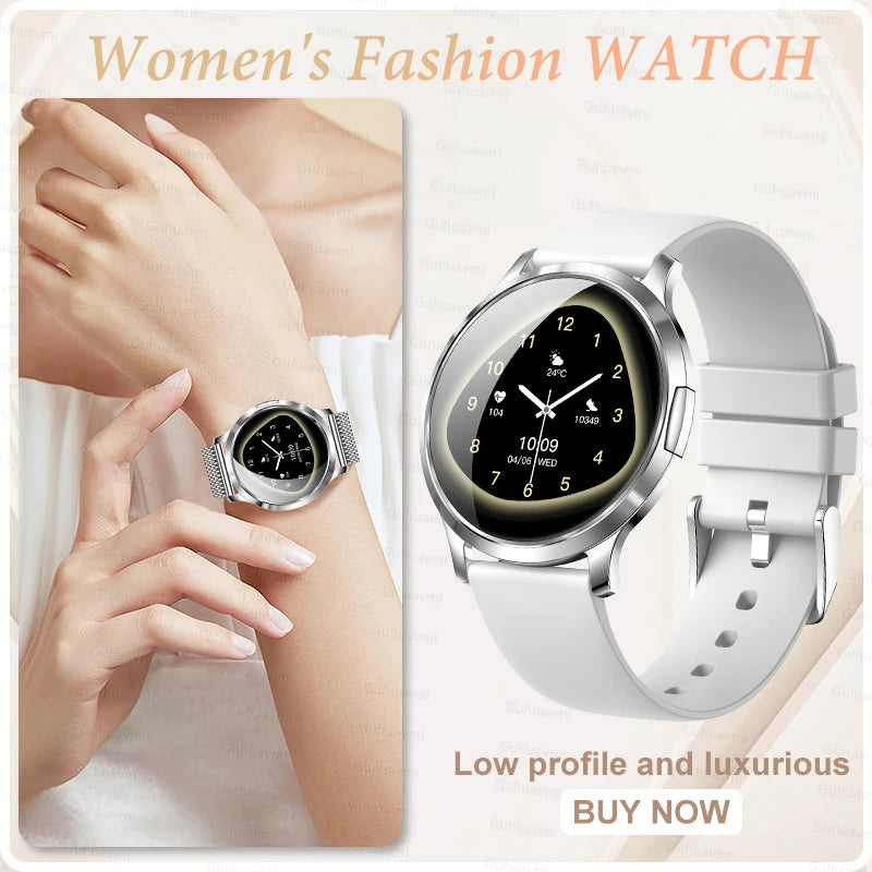 2026 New Smart Watch For Women Gift 1.32 Inch Full Touch Screen Sports Fitness Watches Bluetooth Calls Digital Smartwatch Ladies