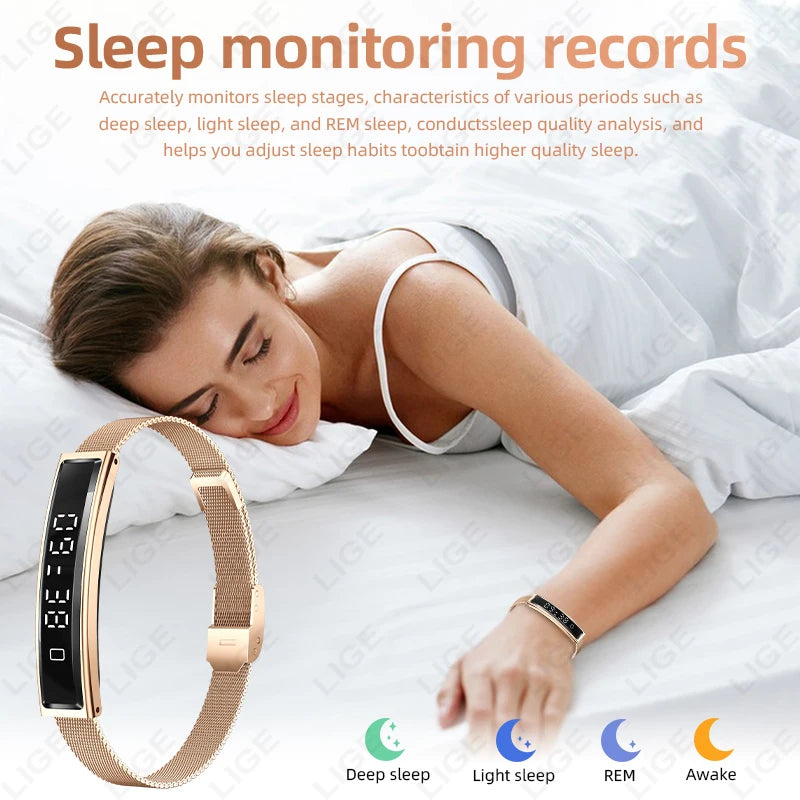 Daily Fitness Tracker Women Sport Smart Bracelet 2026 New Fashion Heart Rate Health Monitoring IP68 Waterproof Smart Watch Men