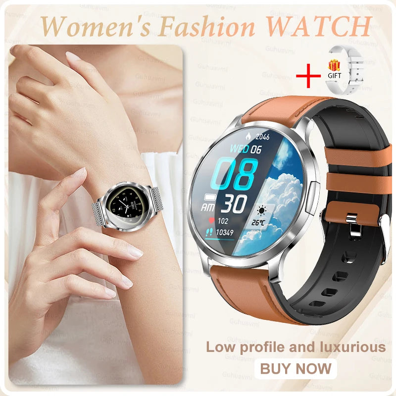2026 New Smart Watch For Women Gift 1.32 Inch Full Touch Screen Sports Fitness Watches Bluetooth Calls Digital Smartwatch Ladies