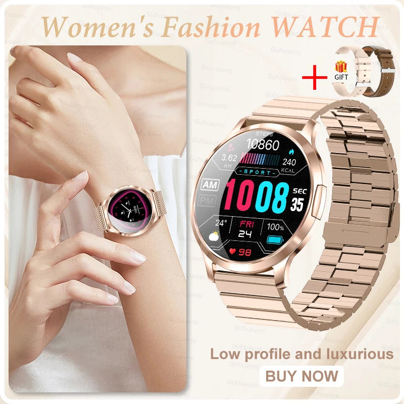 2026 New Smart Watch For Women Gift 1.32 Inch Full Touch Screen Sports Fitness Watches Bluetooth Calls Digital Smartwatch Ladies