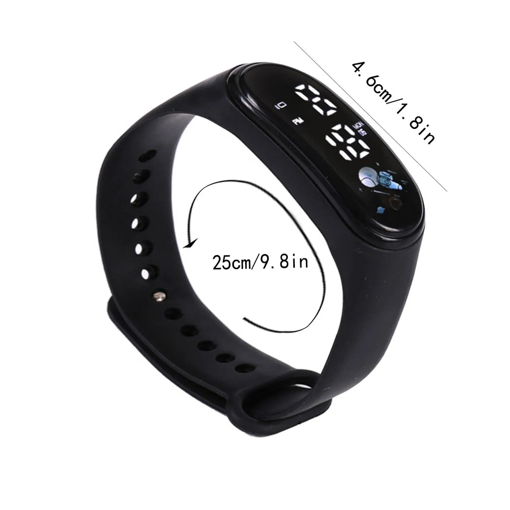 Children'S Smart Sports Watch Outdoor Electronic Fitness Smart Silicone Bracelet Children'S Waterproof Multifunctional Watch
