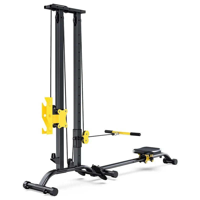 Multifunctional Rowing Machine, Fitness Equipment, High Pull Frame, dumbbell, Integrated Training Device