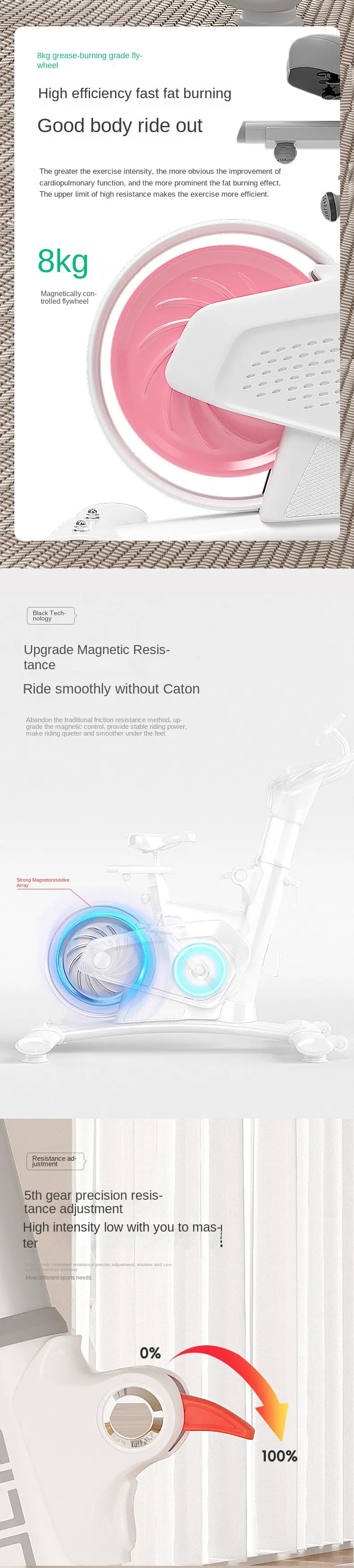 Indoor Cycling Fitness Equipment Mute Fat Burning Spinning Bikes With Commercial Dynamic Car Magnetic Control