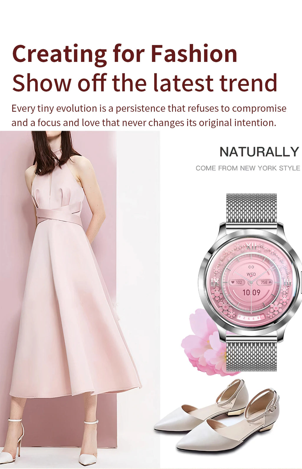 2026 New Smart Watch For Women Gift 1.32 Inch Full Touch Screen Sports Fitness Watches Bluetooth Calls Digital Smartwatch Ladies