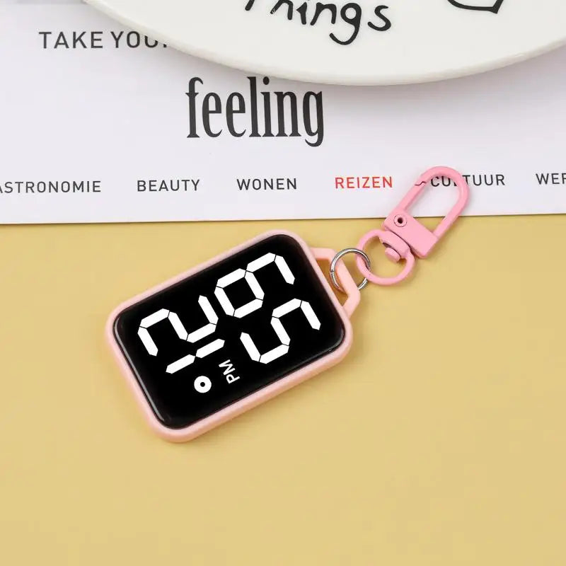 LED Pedometer Bracelet Step Counter Watch with 12/24H Time Display Silicone Fitness Tracker Step Watch
