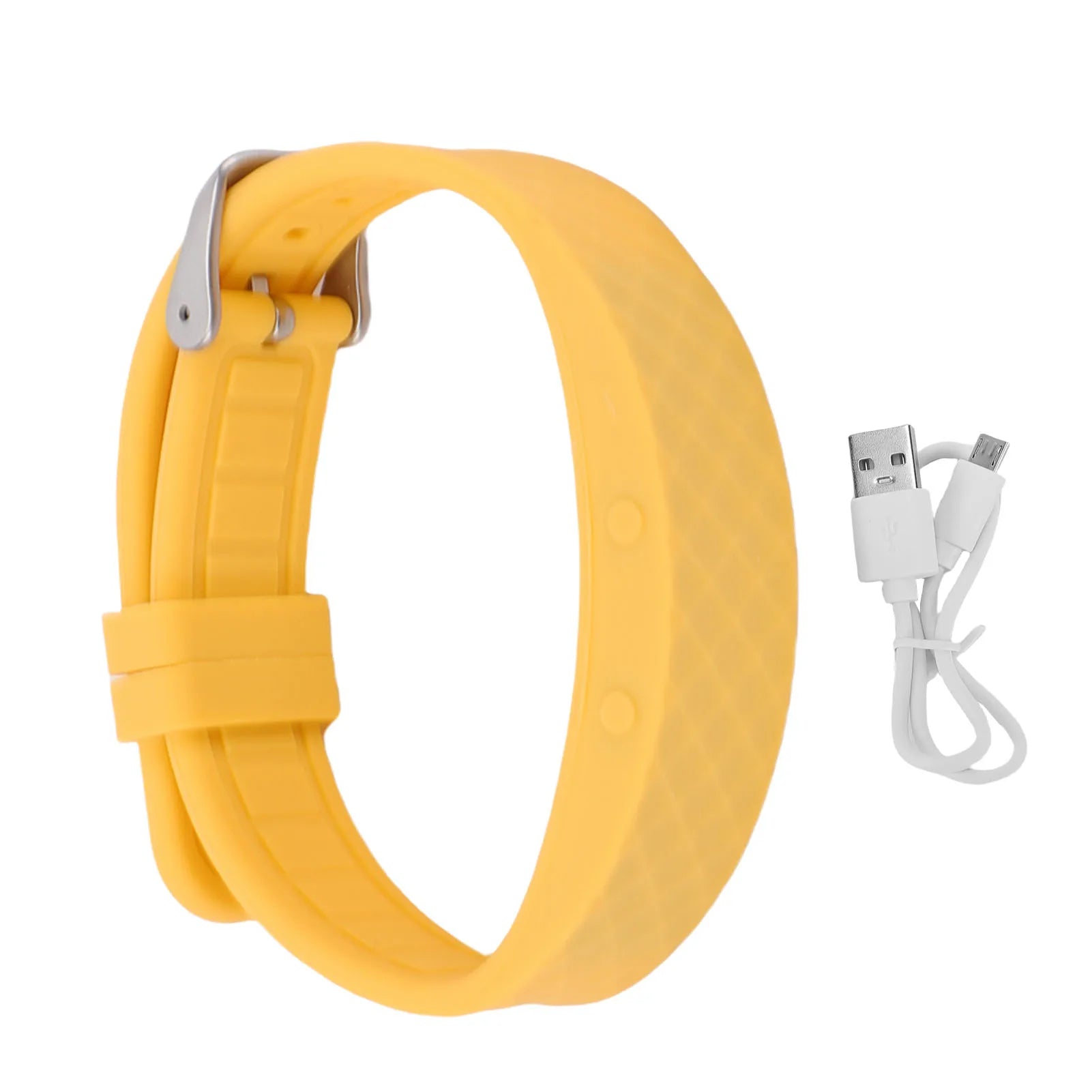 Health Smart Bracelet Silicone Vibration Alert USB Rechargeable Wearable Fitness Tracker Step Counter for Sleep Sports Tracking
