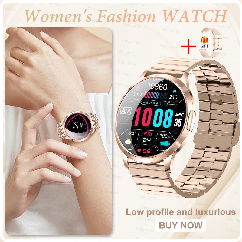 2026 New Smart Watch For Women Gift 1.32 Inch Full Touch Screen Sports Fitness Watches Bluetooth Calls Digital Smartwatch Ladies