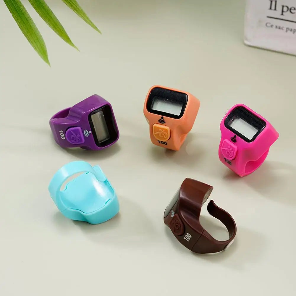 Fitness Electronic Finger Counter, Mini Digital Display Hand Tally Counter 5-Digit Number Count Clicker Resettable Clicker