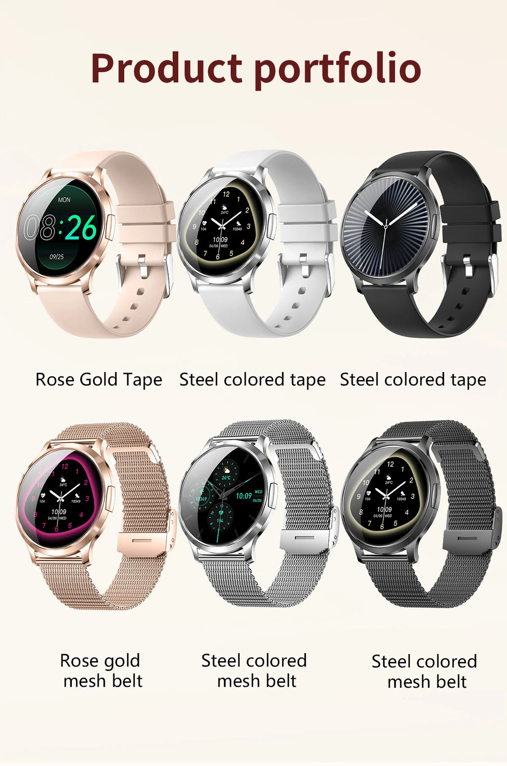 2026 New Smart Watch For Women Gift 1.32 Inch Full Touch Screen Sports Fitness Watches Bluetooth Calls Digital Smartwatch Ladies
