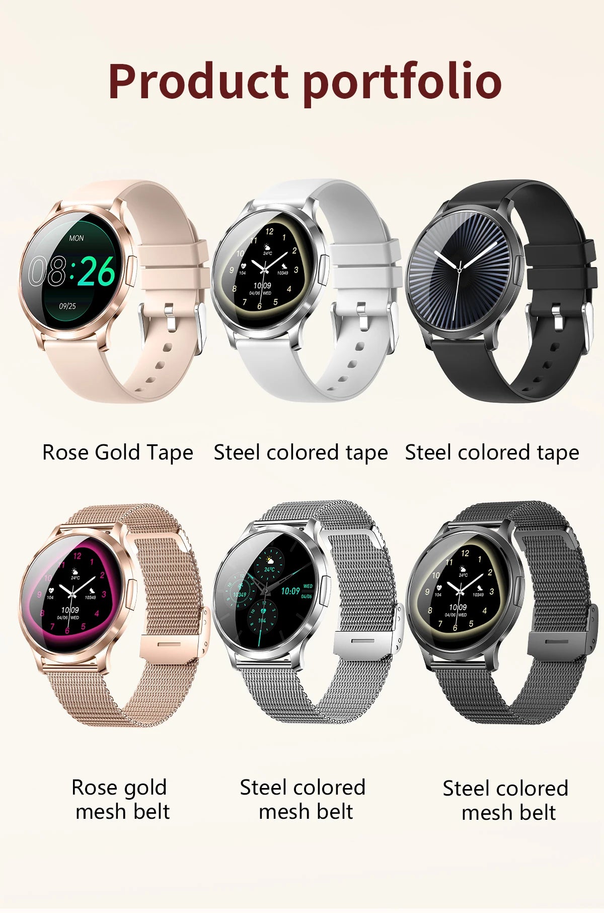 2026 New Smart Watch For Women Gift 1.32 Inch Full Touch Screen Sports Fitness Watches Bluetooth Calls Digital Smartwatch Ladies