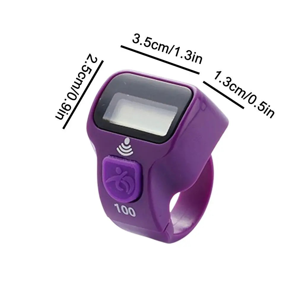 Fitness Electronic Finger Counter, Mini Digital Display Hand Tally Counter 5-Digit Number Count Clicker Resettable Clicker