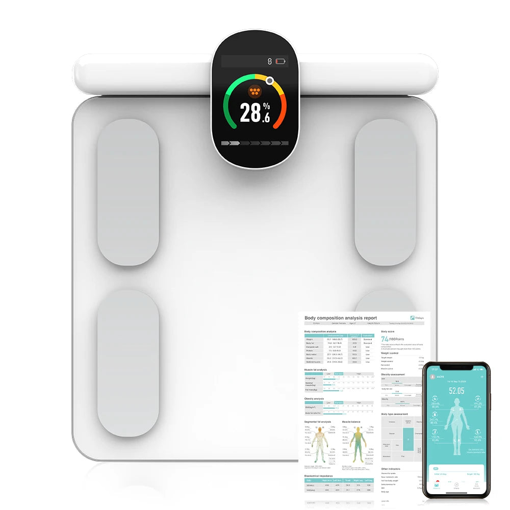 Smart Bioimpedance Scales New Professional Fitness Scale Body Composition Analyzer Body Fat Scale with Hands Sensor