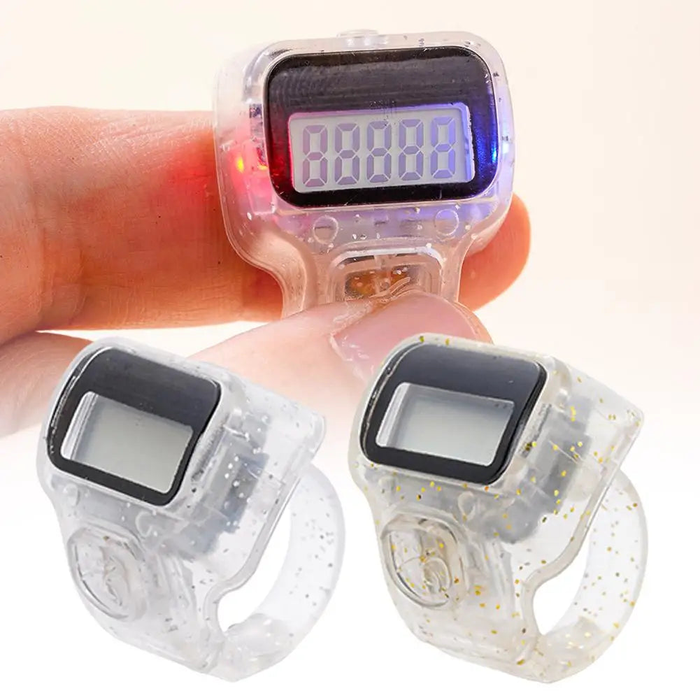 Fitness Finger Counter, Mini Digital Display Hand Counter Click Manual Digital Clicker For Tracking Swim Laps Or Running Laps