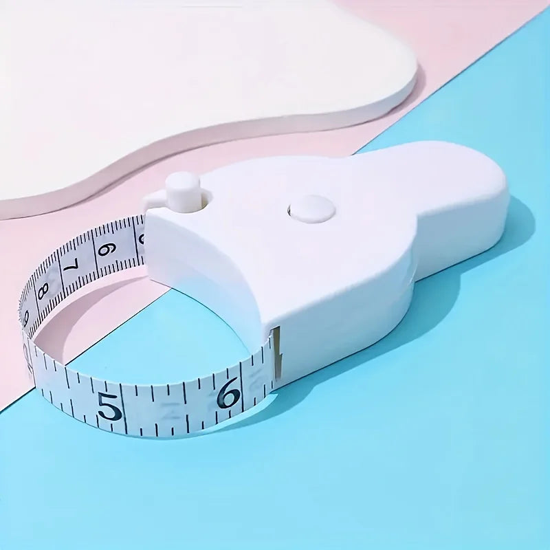 Body fat caliper and Waist Measurement Tape set - handheld fat caliper and tape combination, portable fitness measuring tool