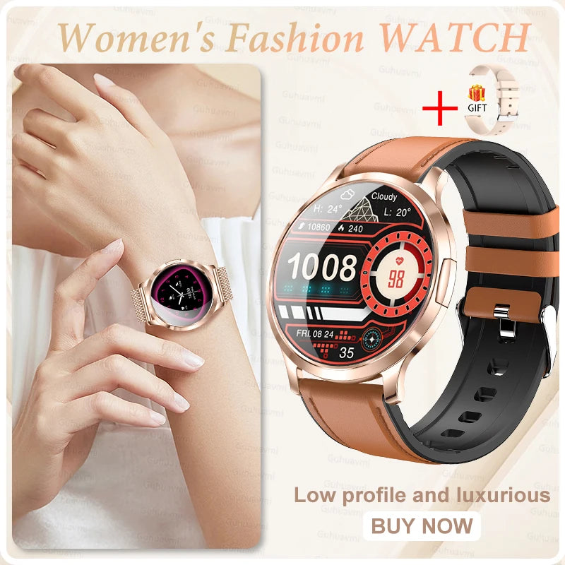 2026 New Smart Watch For Women Gift 1.32 Inch Full Touch Screen Sports Fitness Watches Bluetooth Calls Digital Smartwatch Ladies