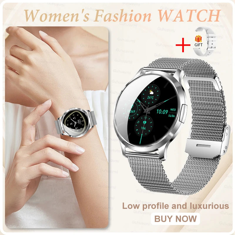 2026 New Smart Watch For Women Gift 1.32 Inch Full Touch Screen Sports Fitness Watches Bluetooth Calls Digital Smartwatch Ladies