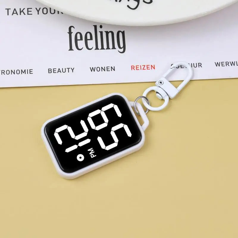 LED Pedometer Bracelet Step Counter Watch with 12/24H Time Display Silicone Fitness Tracker Step Watch