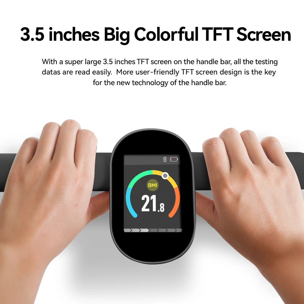 Fitdays Smart Body Composition Scale Hands 8 Electrodes Bioimpedance Balance Scale Professional Gym Smart Body Fat Scale