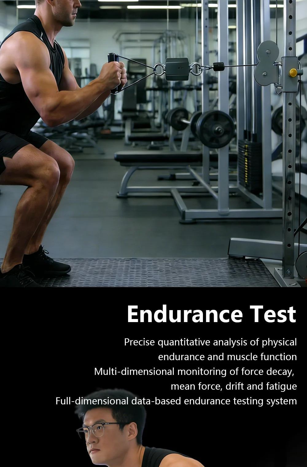 2026 New 500kg High-Precision Isometric Strength Tester, Fitness  Power Testing Equipment,