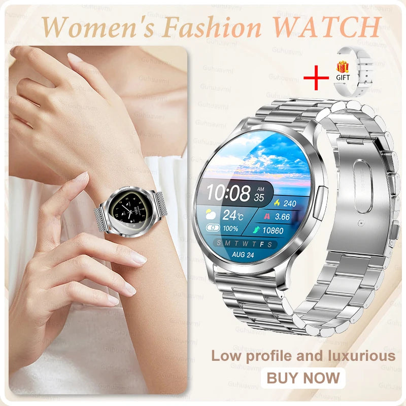 2026 New Smart Watch For Women Gift 1.32 Inch Full Touch Screen Sports Fitness Watches Bluetooth Calls Digital Smartwatch Ladies