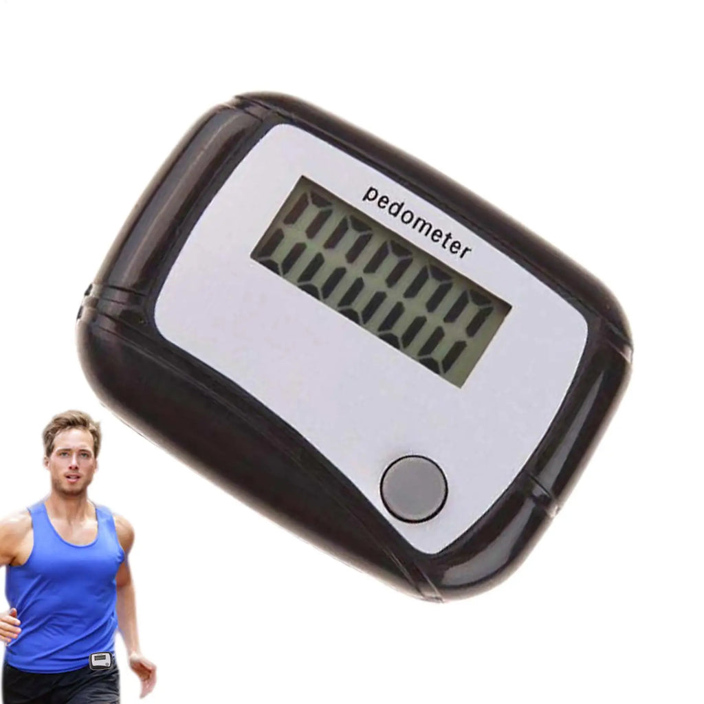Pedometer for Walking Digital Fitness Sports Walk Meter 3D Step Pedometer for Sports Running Training Hiking Backpacking Travel