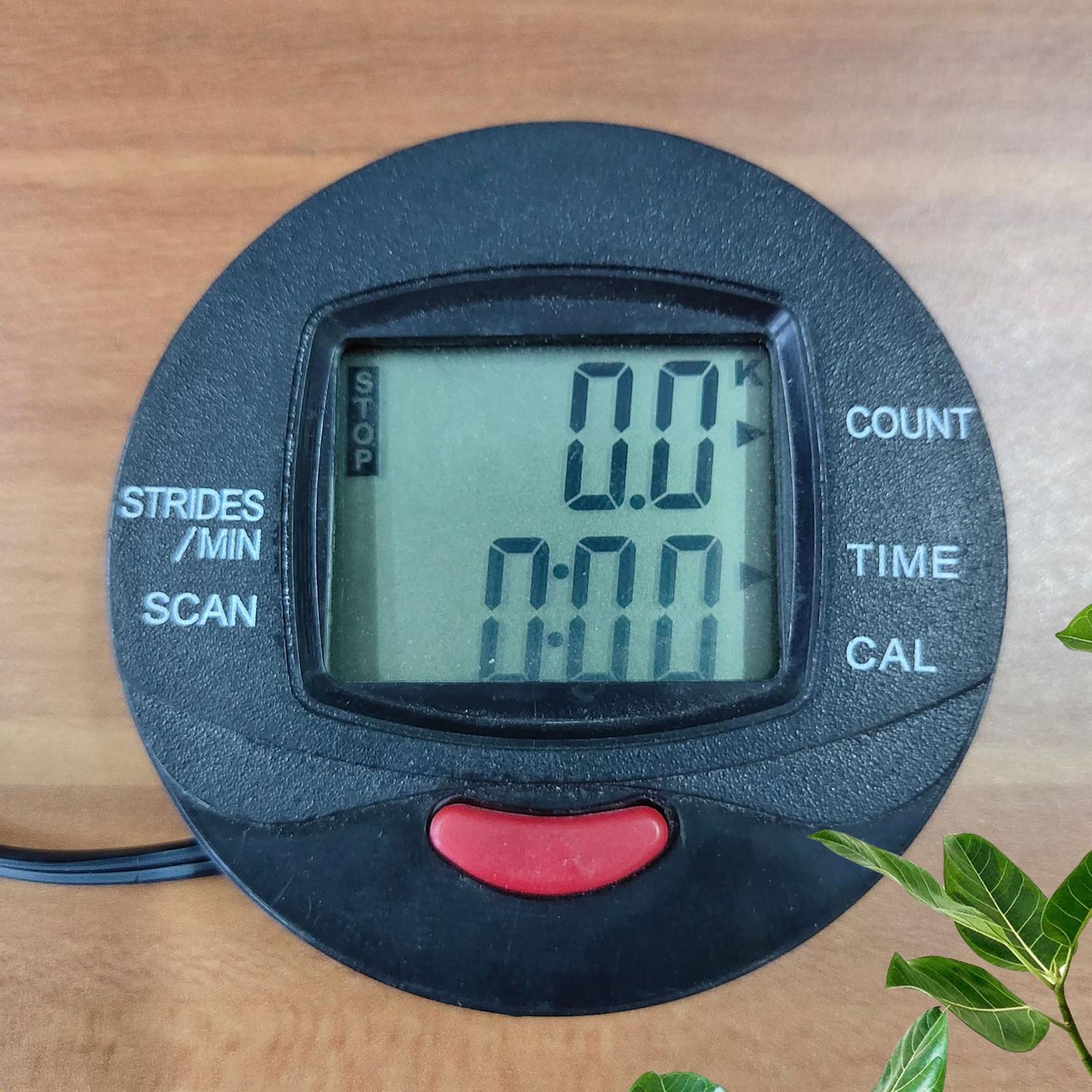 Multi Function Pedometer Counter Electronic Speed Meter Digital Monitor Meter Fits Step Machine Pedal Machine Calories Time