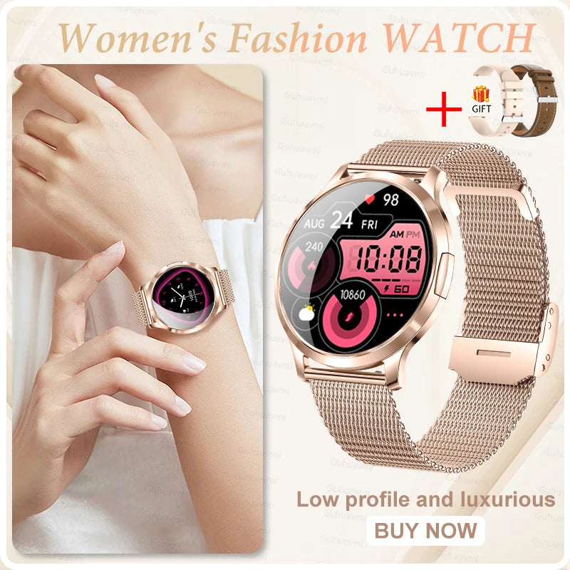 2026 New Smart Watch For Women Gift 1.32 Inch Full Touch Screen Sports Fitness Watches Bluetooth Calls Digital Smartwatch Ladies
