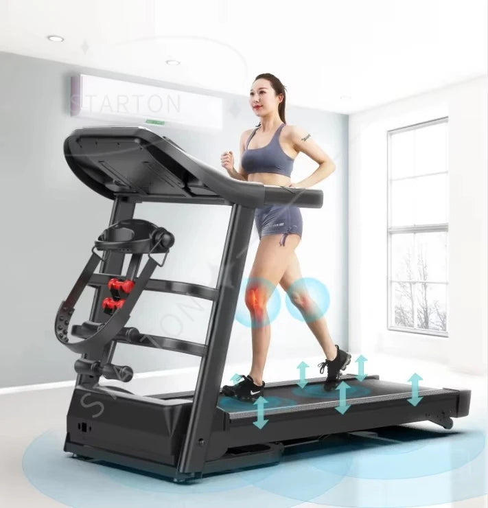 Wholesale Smart Electric Folding Treadmill  Easy Fitness Flat Walking Pad Treadmill Motorized Multi Running Machine with Massage