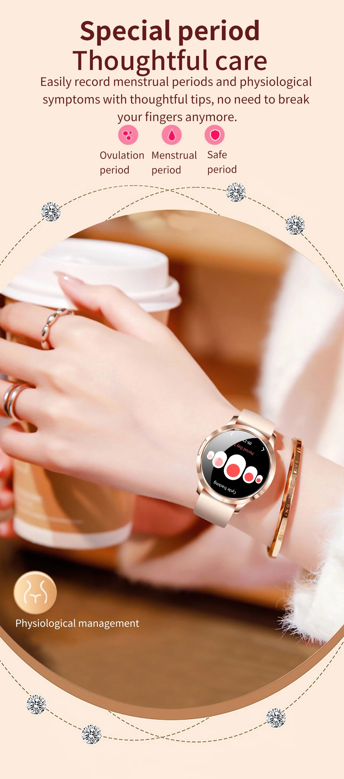 2026 New Smart Watch For Women Gift 1.32 Inch Full Touch Screen Sports Fitness Watches Bluetooth Calls Digital Smartwatch Ladies