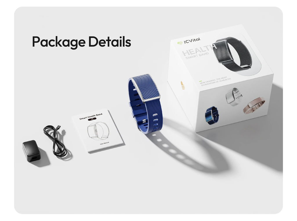 JCVital V5 Black Smart Band Health Trend Monit or Fitness Recovery Bracelet Wearable Device for Rehabilitation