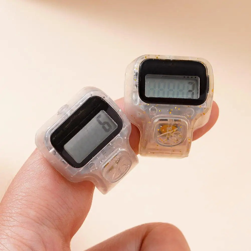 Fitness Finger Counter, Mini Digital Display Hand Counter Click Manual Digital Clicker For Tracking Swim Laps Or Running Laps