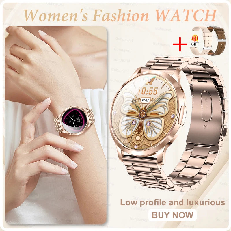 2026 New Smart Watch For Women Gift 1.32 Inch Full Touch Screen Sports Fitness Watches Bluetooth Calls Digital Smartwatch Ladies