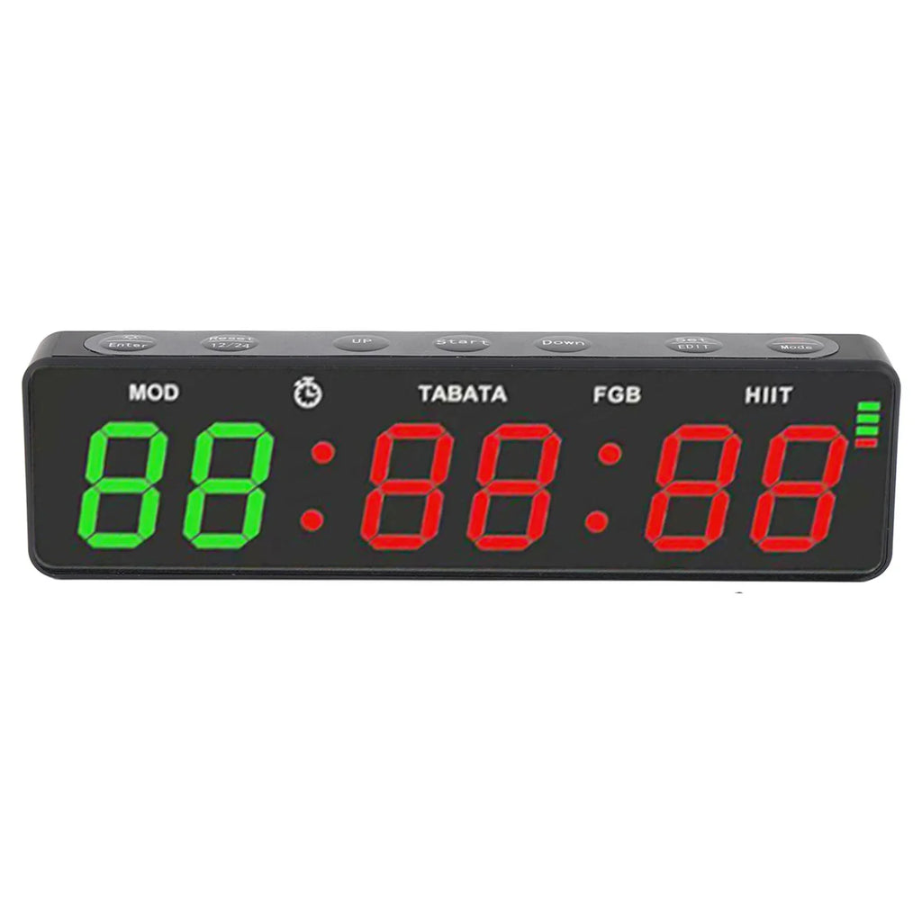 Fitness Digital Timer Gym Timer Clock HIIT Mode Portable Countdown And Count Up Rechargeable Stopwatch Magnetic For Boxing
