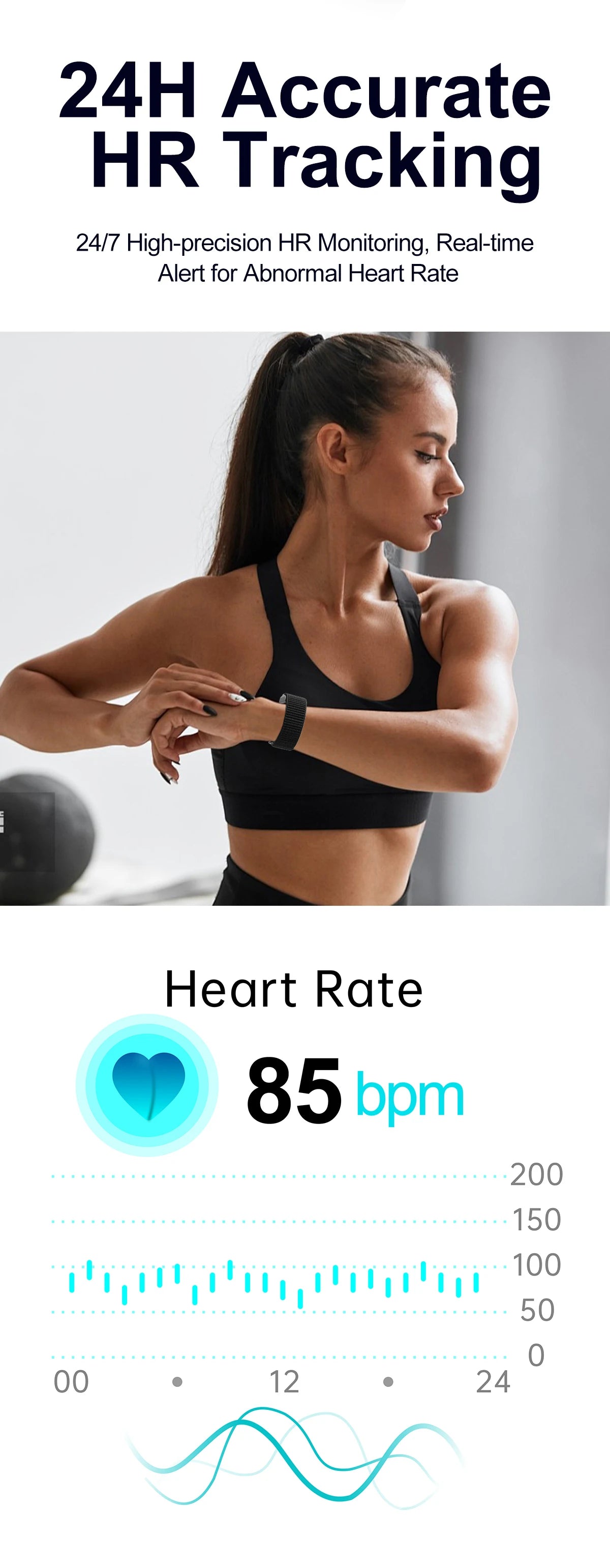 Fitness Tracker Sport Band Men No Screen Smart Bracelet Women Heart Rate Sleep Monitor Pedometer Waterproof Electronic Bracelet